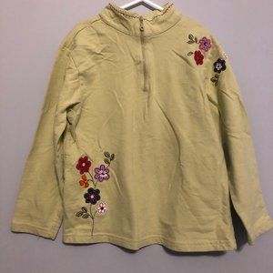 Gymboree Mad About Plaid XXL 7 yrs Green pull over